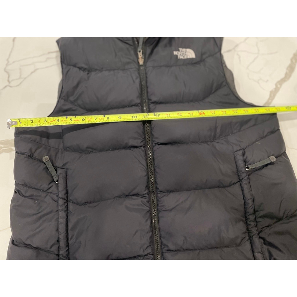 Vtg Y2K The North Face 550 Goose Down Full Zip Puffer Vest Mens Medium Black - Picture 9 of 10